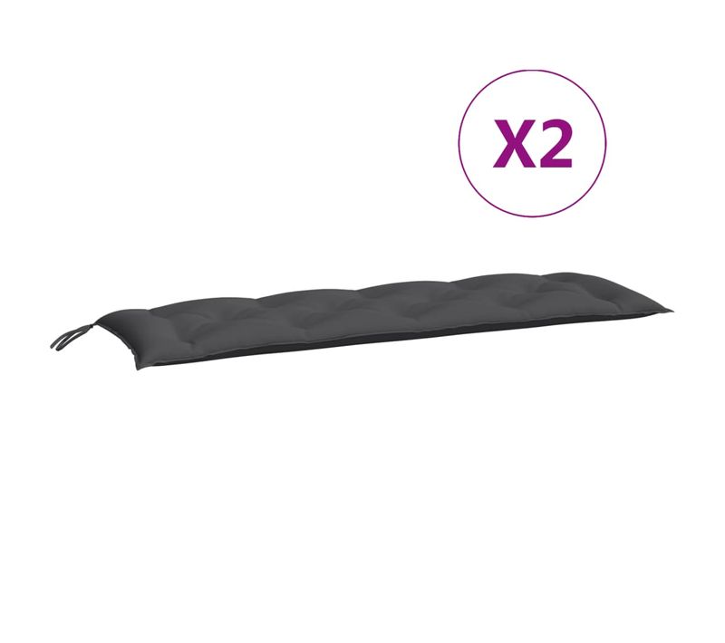 Coussin De Banc De Jardin - Coussin De Siège Anthracite Tissu Oxford