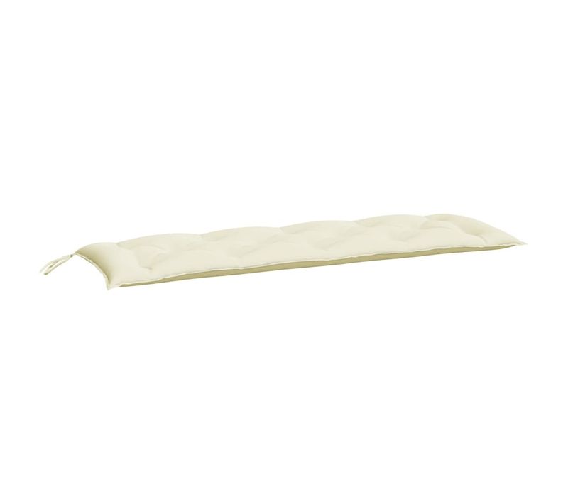Coussin De Banc De Jardin - Coussin De Siège Blanc Crème 150x50x7 Cm Tissu Oxford