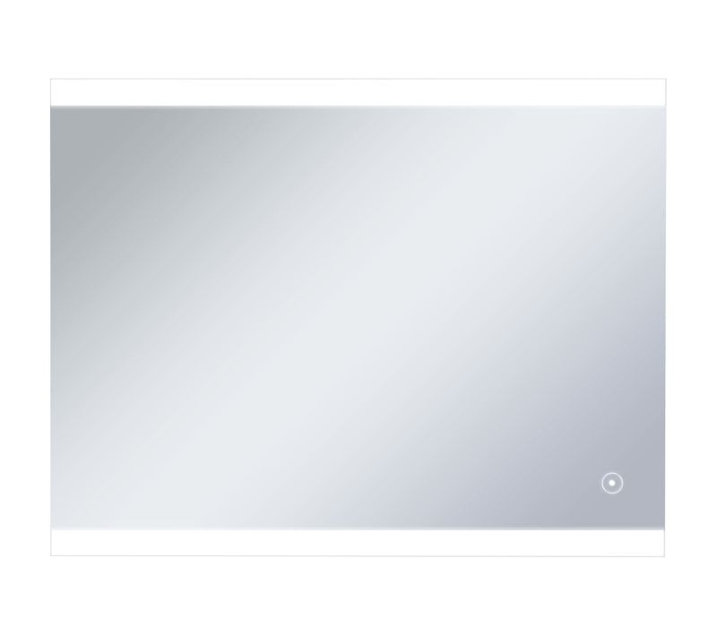 Miroir Mural à LED - Miroir Décoratif De Salle De Bain Et Capteur Tactile 80x60 Cm