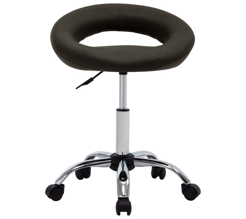 Chaise Pivotante, Chaise De Bureau, Chaise à Roulettes Marron Similicuir