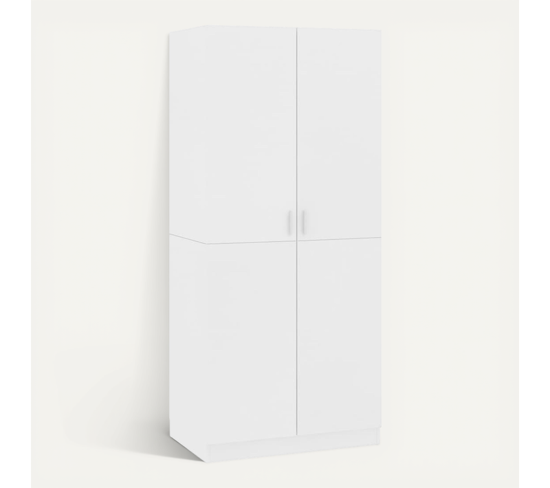 Armoire De Rangement - Armoire De Chambre Blanc 80x52x180 Cm Bois D’ingénierie