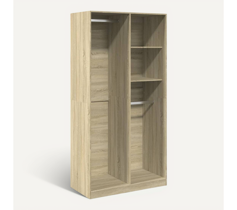 Armoire De Rangement - Armoire De Chambre Chêne Sonoma 100x50x200 Cm Aggloméré