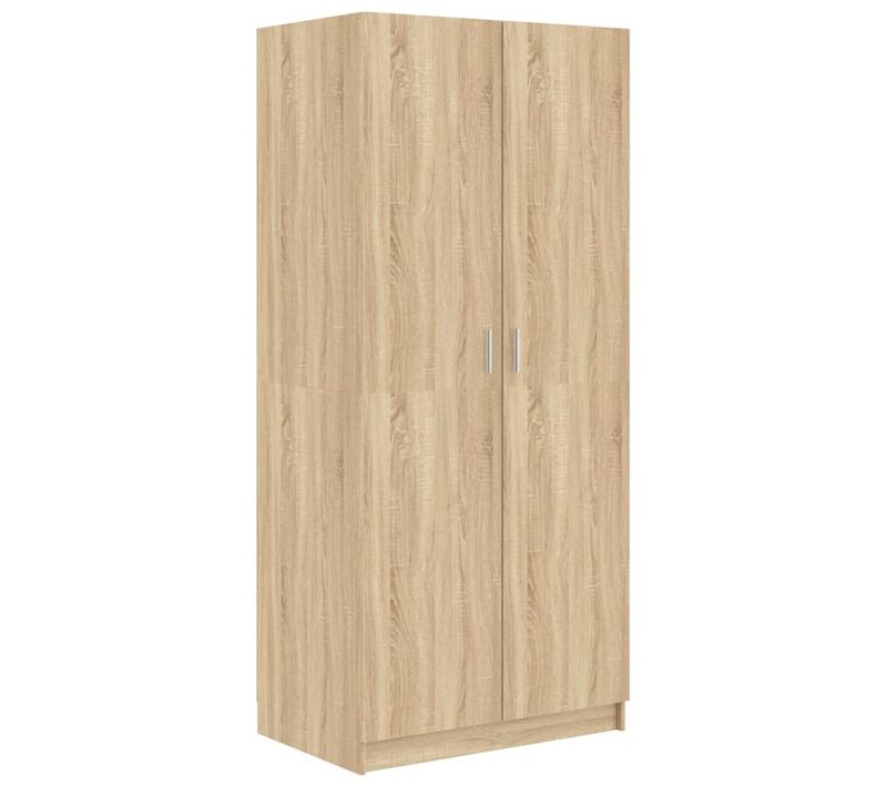 Armoire De Rangement - Armoire De Chambre Chêne Sonoma 80x52x180 Cm Bois D’ingénierie