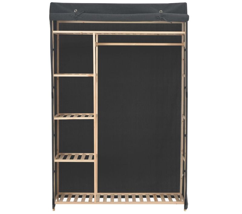 Armoire De Rangement - Armoire De Chambre Gris 110 X 40 X 170 Cm Tissu