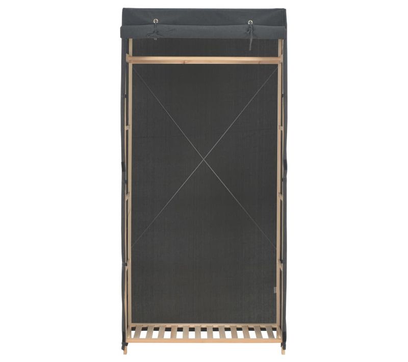 Armoire De Rangement - Armoire De Chambre Gris 79 X 40 X 170 Cm Tissu