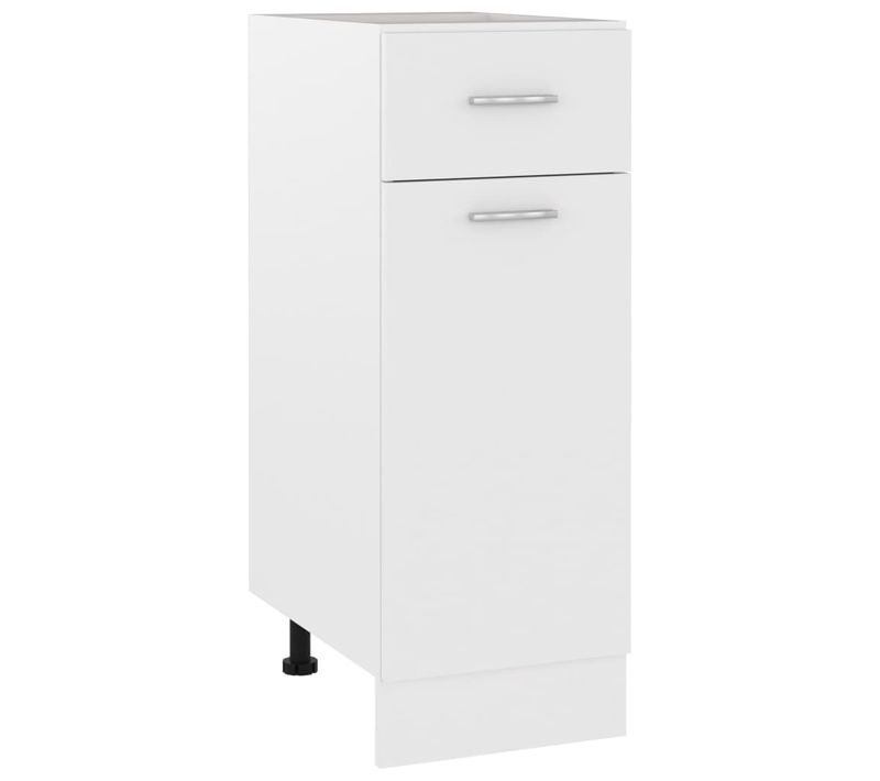 Meuble Bas De Cuisine - Armoire De Cuisine à Tiroir Blanc 30x46x81,5cm Bois Ingénierie