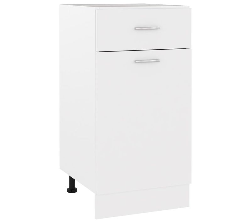 Meuble Bas De Cuisine - Armoire De Cuisine à Tiroir Blanc 40x46x81,5cm Bois Ingénierie