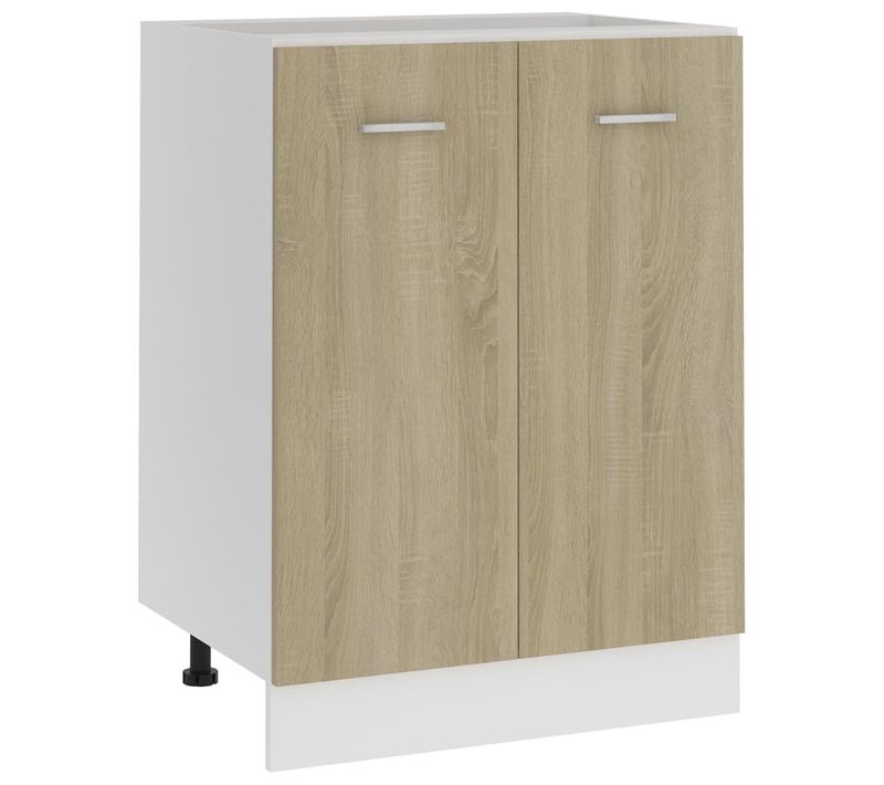 Meuble Bas De Cuisine - Armoire De Cuisine Chêne Sonoma 60x46x81,5cm Bois D’ingénierie