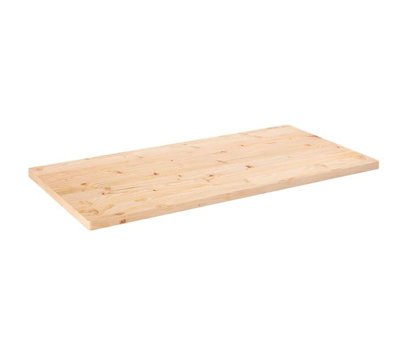 Dessus De Table - Plateau De Table Bureau 110x60x2,5 Cm Bois De Pin Massif Rectangulaire