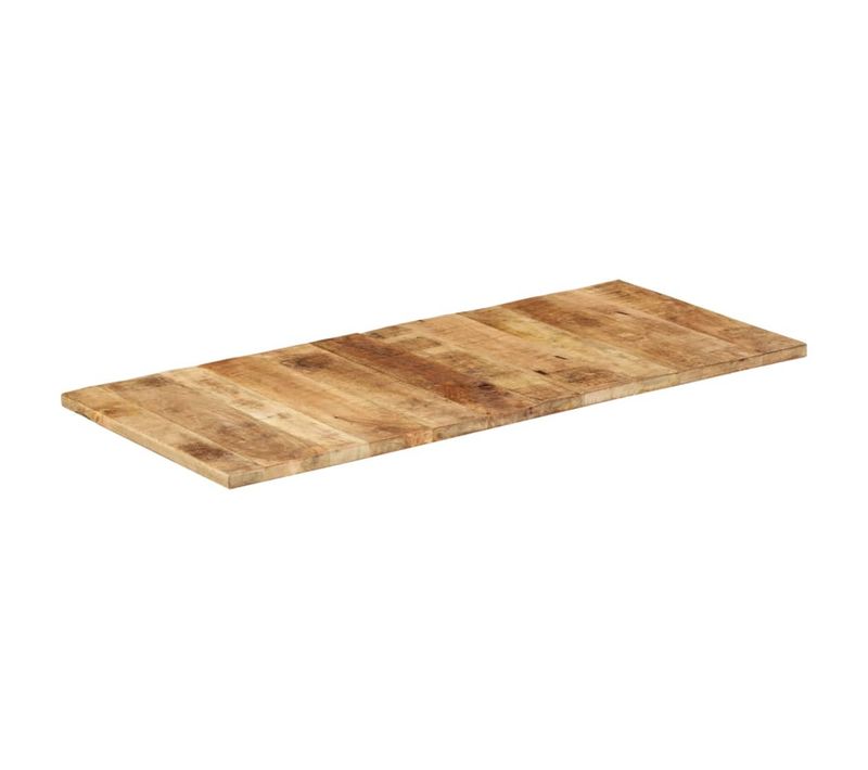 Dessus De Table - Plateau De Table Bureau Bois De Manguier Solide 25-27 Mm 140x60 Cm