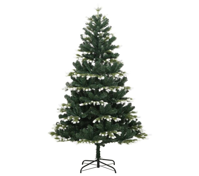 Sapin De Noël - Arbre De Noël Artificiel à Charnières Avec Neige Floquée 150 Cm
