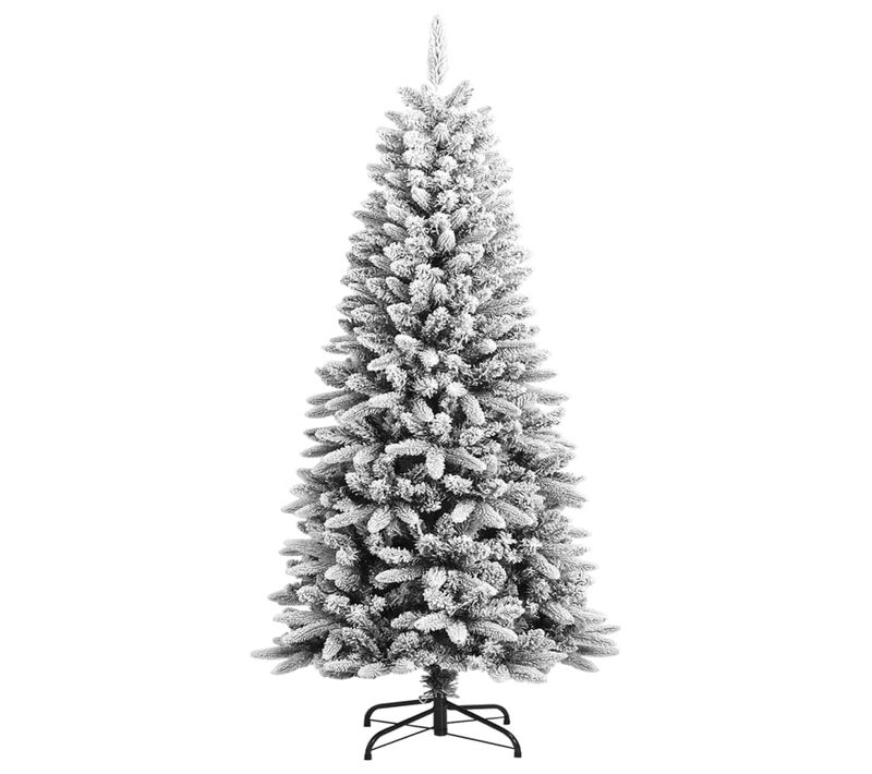 Sapin De Noël - Arbre De Noël Artificiel Avec Neige Floquée 120 Cm Pvc Et Pe