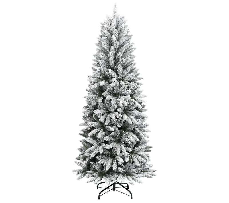Sapin De Noël - Arbre De Noël Artificiel Avec Neige Floquée 150 Cm Pvc Et Pe