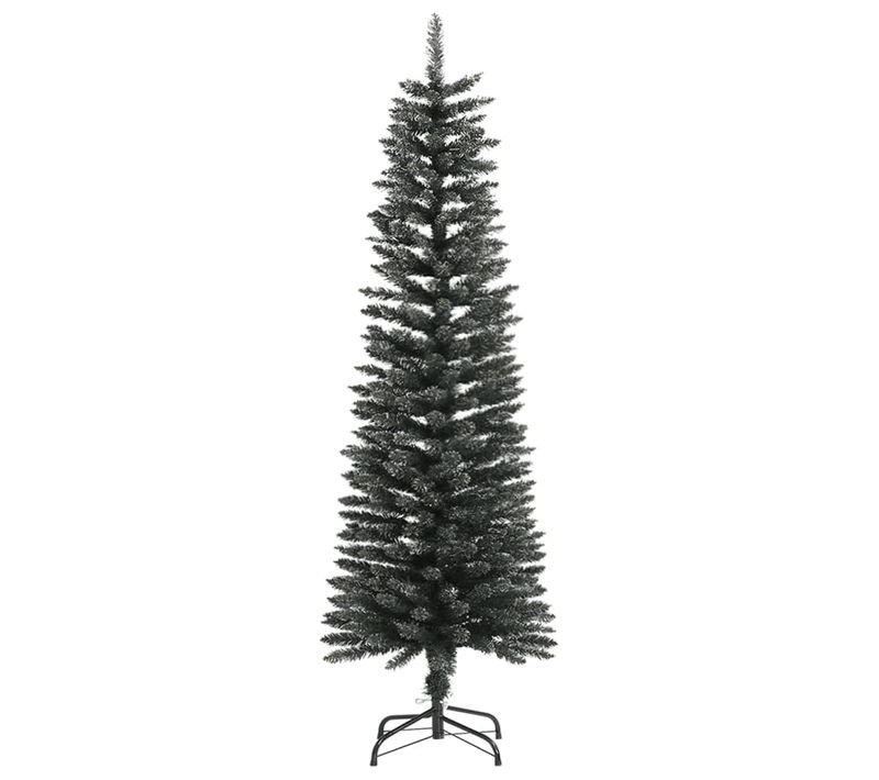 Sapin De Noël - Arbre De Noël Artificiel Mince Avec Support Vert 150 Cm Pvc