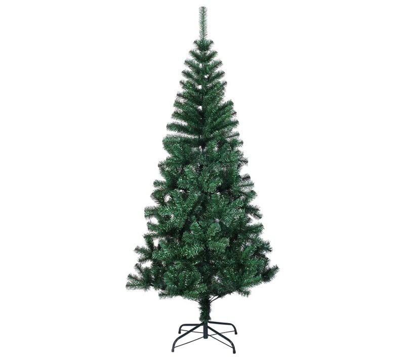 Sapin De Noël - Arbre De Noël Artificiel Pointes Iridescentes Vert 210 Cm Pvc