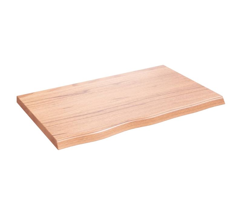 Étagère Murale - Étagère Flottante - Étagère De Rangement Marron Clair Bois Chêne Massif Traité