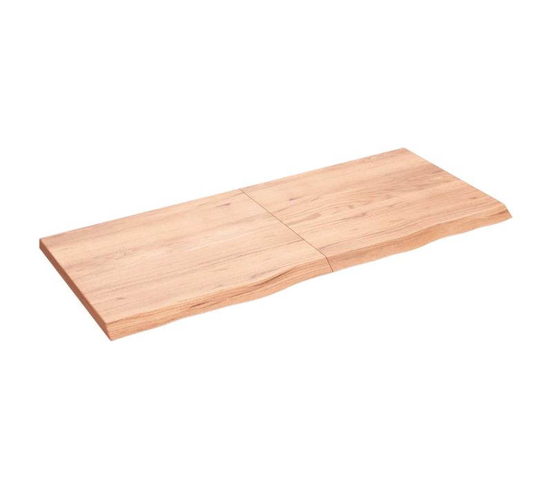 Étagère Murale - Étagère Flottante - Étagère De Rangement Marron Clair Bois Chêne Massif Traité