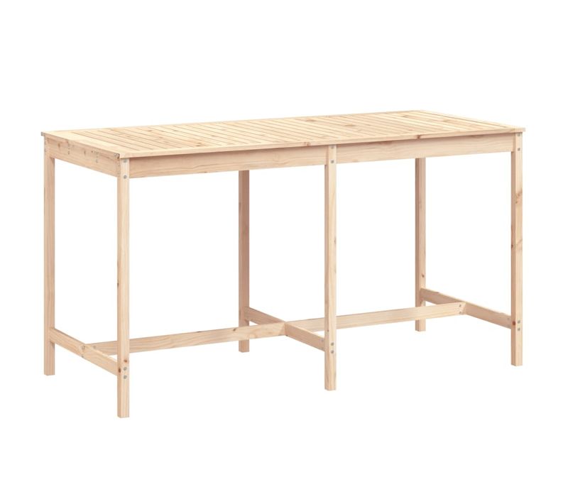 Table De Jardin - Table D'extérieur 203,5x90x110 Cm Bois Massif De Pin