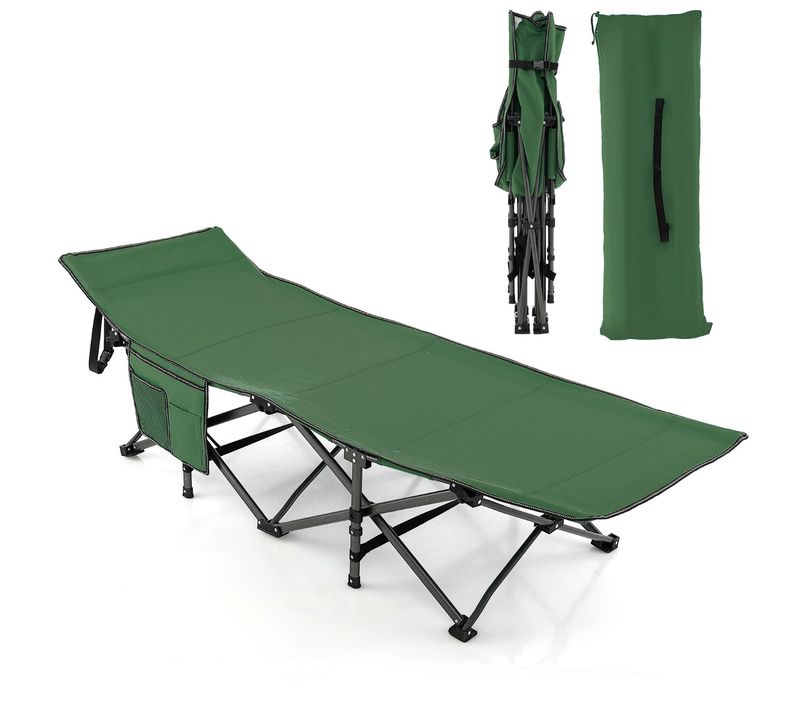 Lit De Camping Pliable Charge Jusqu'à 400 Kg Lit De Voyage à Pliage Rapide Avec Sac De Transport