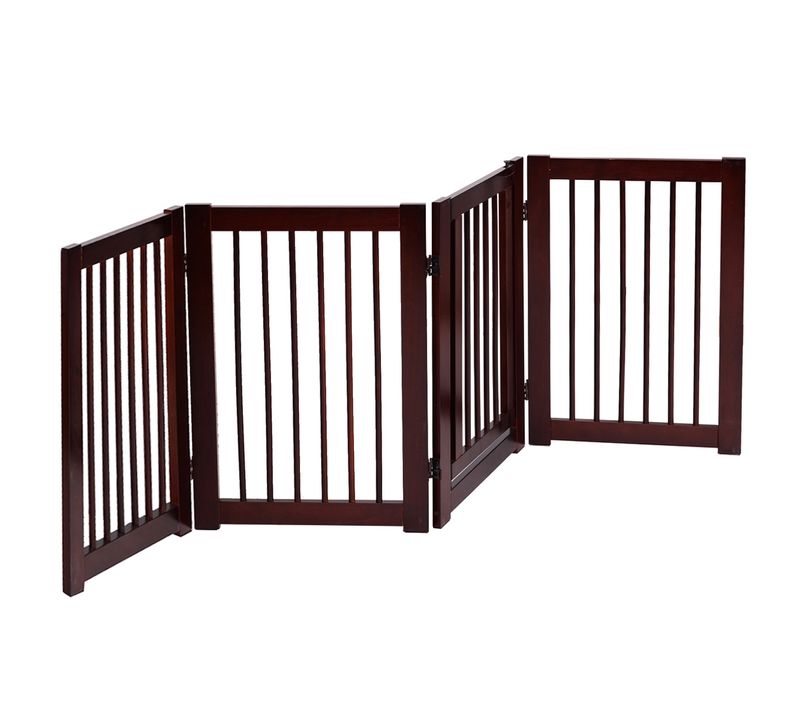 Barrière De Sécurité Pliable Barrière De Sécurité 4 Panneaux Pour Animaux En Bois De Pin