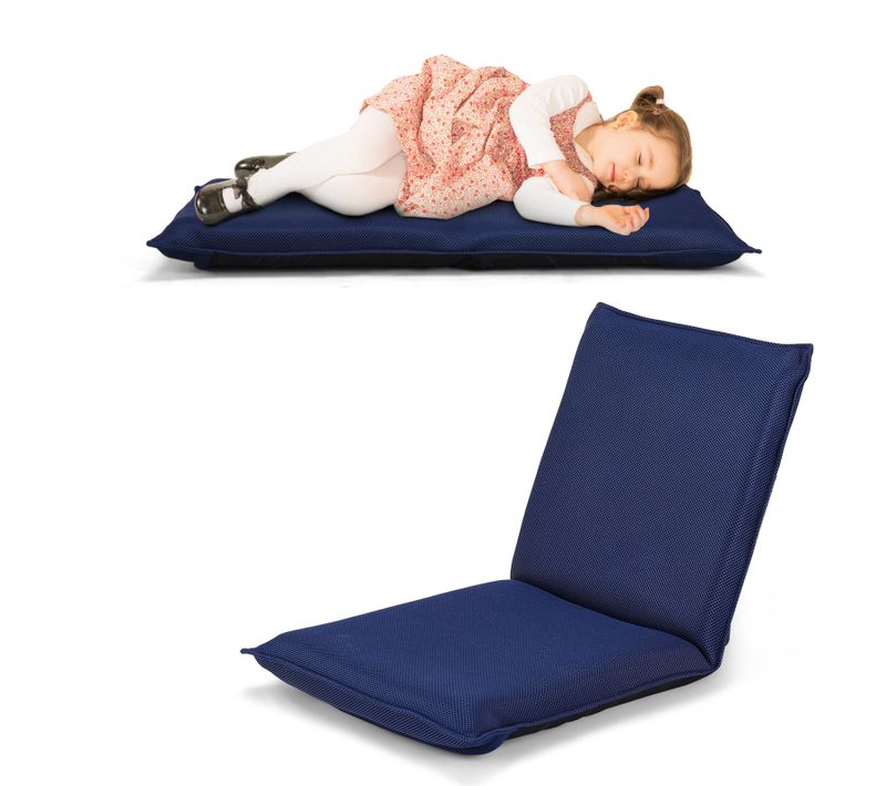 Coussin De Sol Pliable Canapé-lit Tatami Inclinable En 6 Position 44 X 54,5 X 53,5 Cm
