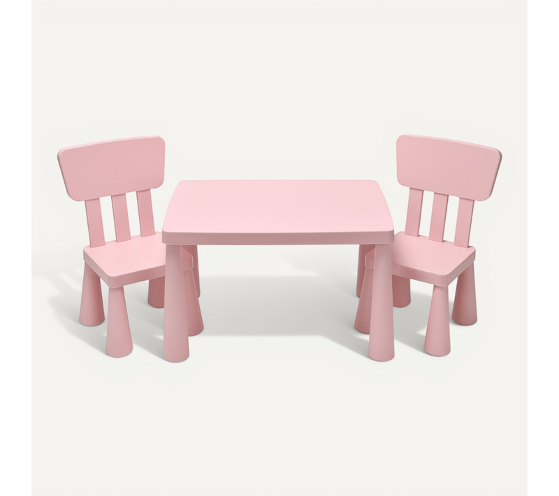 Ensemble Table Et Chaises Pour Enfants Pour Jouer Manger Dessiner Apprentissage Pour Enfants Rose