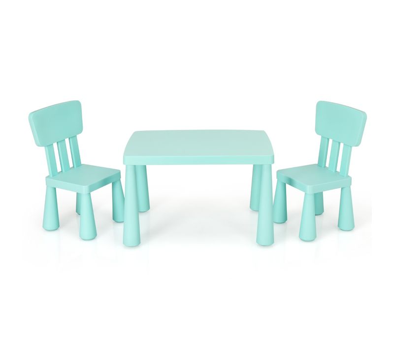 Ensemble Table Et Chaises Pour Enfants Pour Jouer Manger Dessiner Apprentissage Pour Enfants Vert