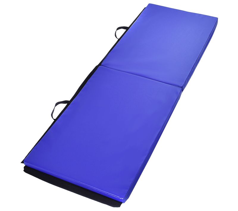 Tapis De Sol, Tapis De Gymnastique Natte De Gym Matelas Fitness Pliable Portable-bleu