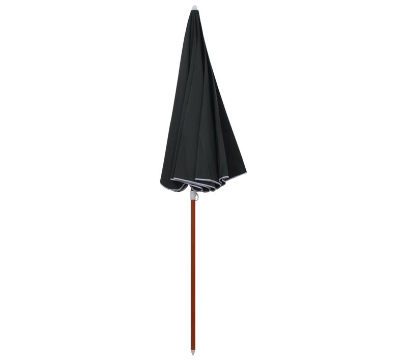 Parasol De Jardin - Parasol D'extérieur Avec Mât En Acier 240 Cm Anthracite B397
