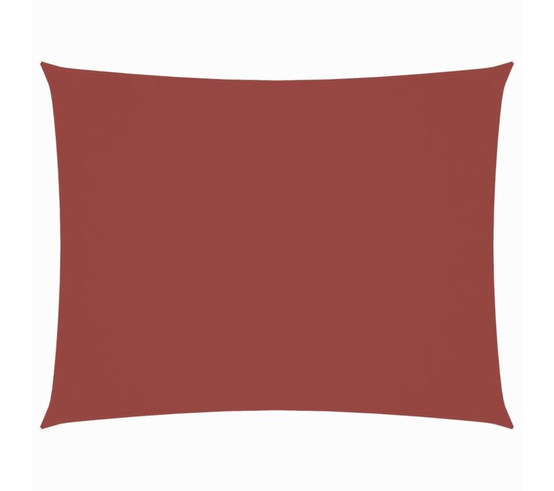 Voile D'ombrage - Voile Solaire Tissu Oxford Rectangulaire 2x4 M Terre Cuite Fr101217