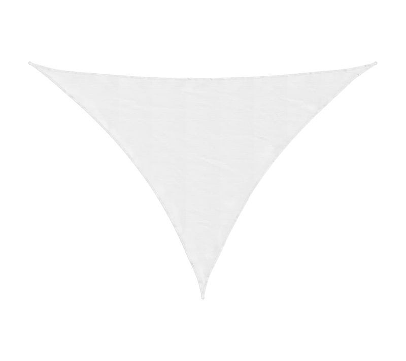 Voile D'ombrage - Voile Solaire Tissu Oxford Triangulaire 4x5x6,4 M Blanc Fr101574