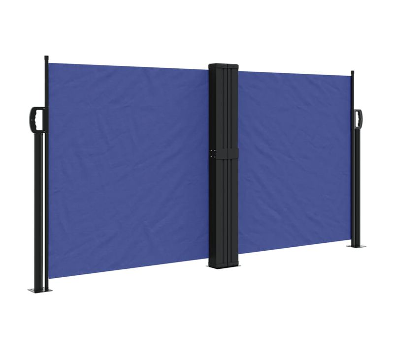 Store Banne - Auvent Latéral Rétractable Bleu 120x1200 Cm At271