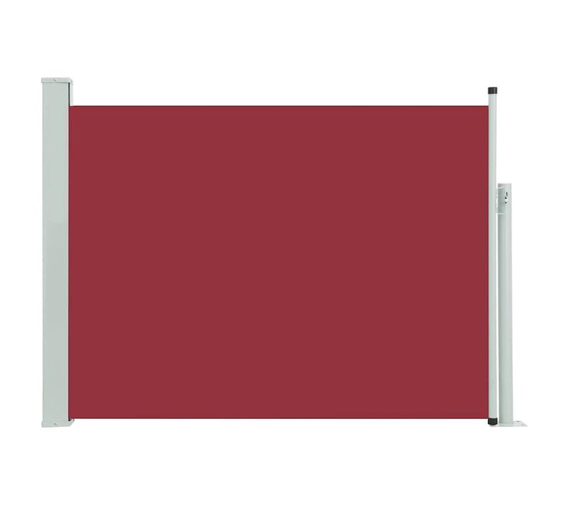 Store Banne - Auvent Latéral Rétractable De Patio 100x500 Cm Rouge At391