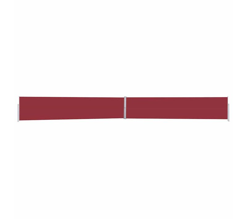 Store Banne - Auvent Latéral Rétractable De Patio 170x1200 Cm Rouge At465