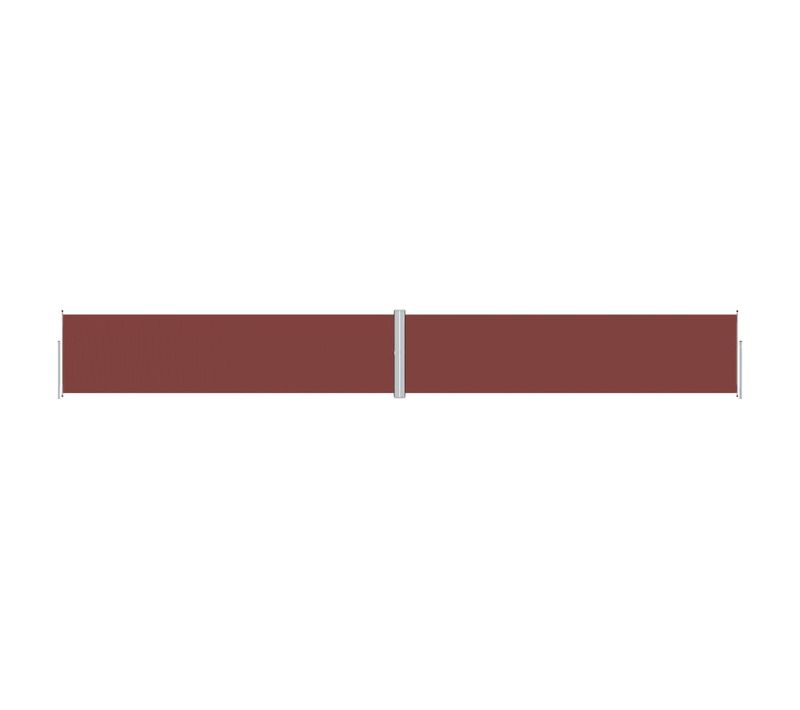 Store Banne - Auvent Latéral Rétractable Marron 160x1200 Cm At565