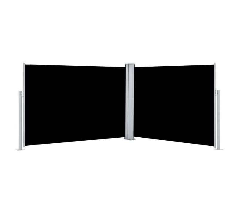 Store Banne - Auvent Latéral Rétractable Noir 120 X 1000 Cm At603