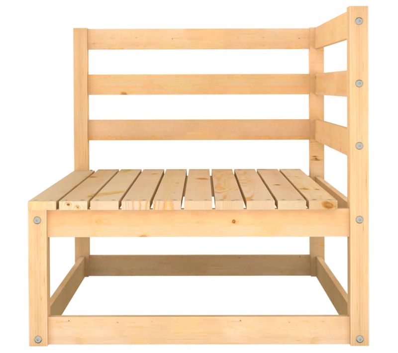 Canapé D'angle De Jardin - Canapé D'extérieur Bois De Pin Massif