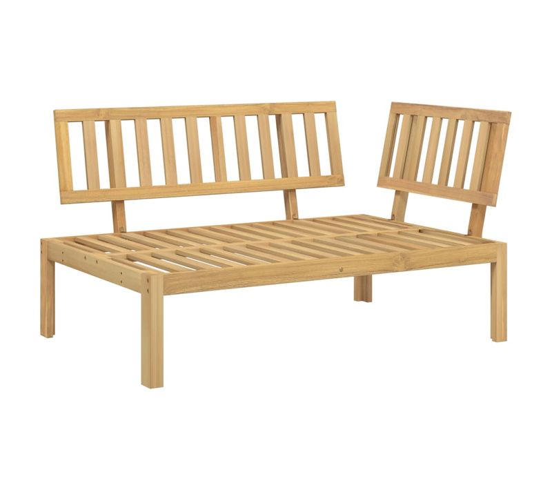 Canapé D'angle Palette De Jardin - Canapé D'extérieur Bois Massif D'acacia