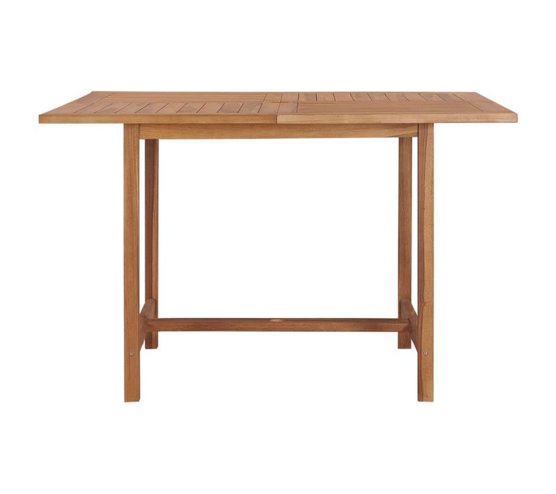 Table De Jardin Table Extérieure - 110x110x75 Cm Bois Massif De Teck Fr85932