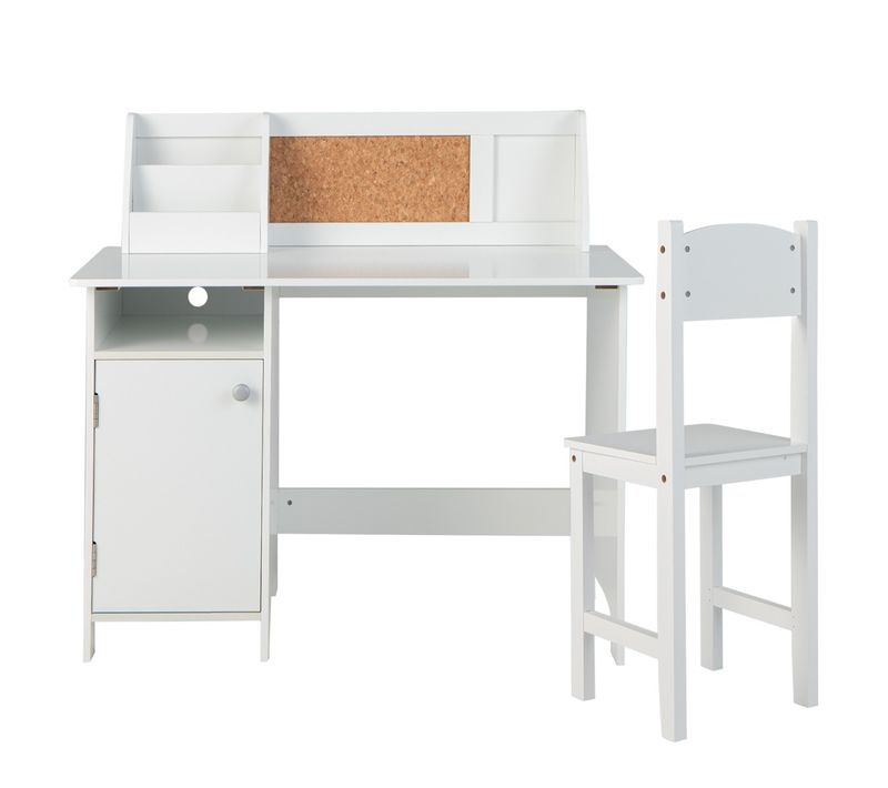 Bureau Enfant, Bureau D'étude, Bureau Droit Avec Chaise Bois Pour Salon Chambre D'enfants 3+ Ans