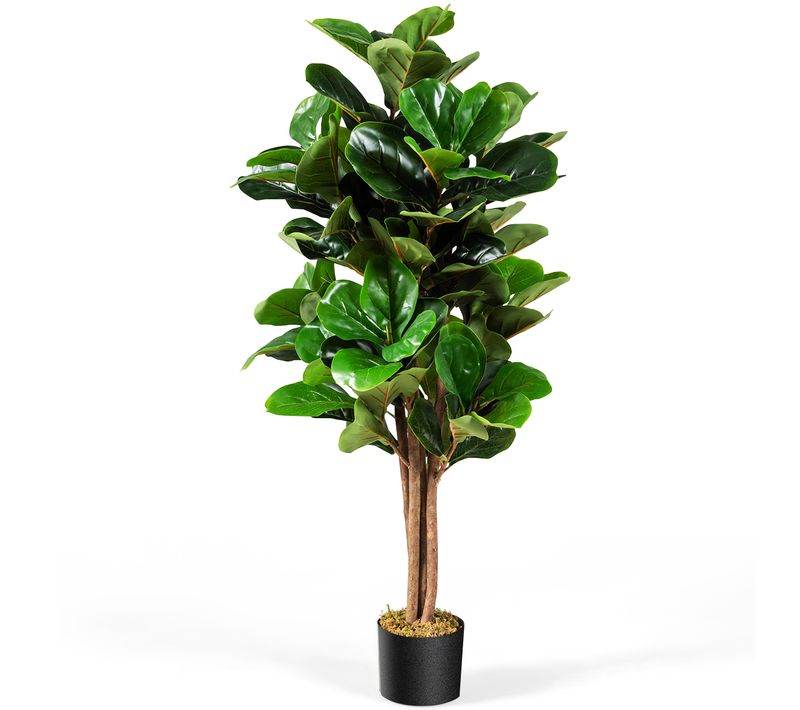 Plante Artificielle 120cm Avec Pot Décoration En Pp Souple Fausse Figuier à Feuilles De Violon