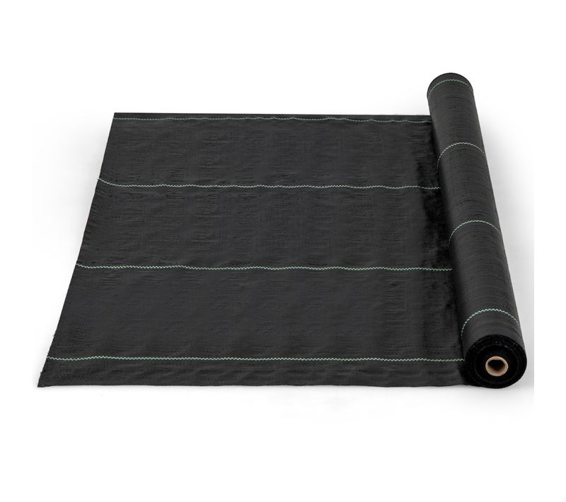 Toile De Paillage Contre Les Mauvais Herbes 1mx50m Tapis En Tissu Anti-mauvaises Herbes De Jardin