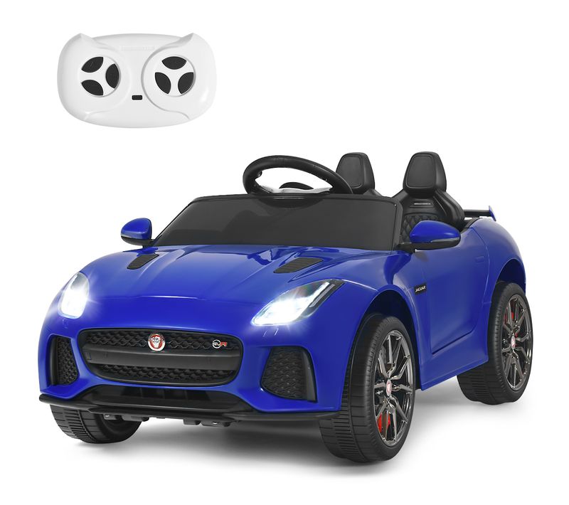 Voiture Électrique 12v Pour Enfants 3-8 Ans Avec Télécommande 2.4g Suspension à Ressorts Bleu