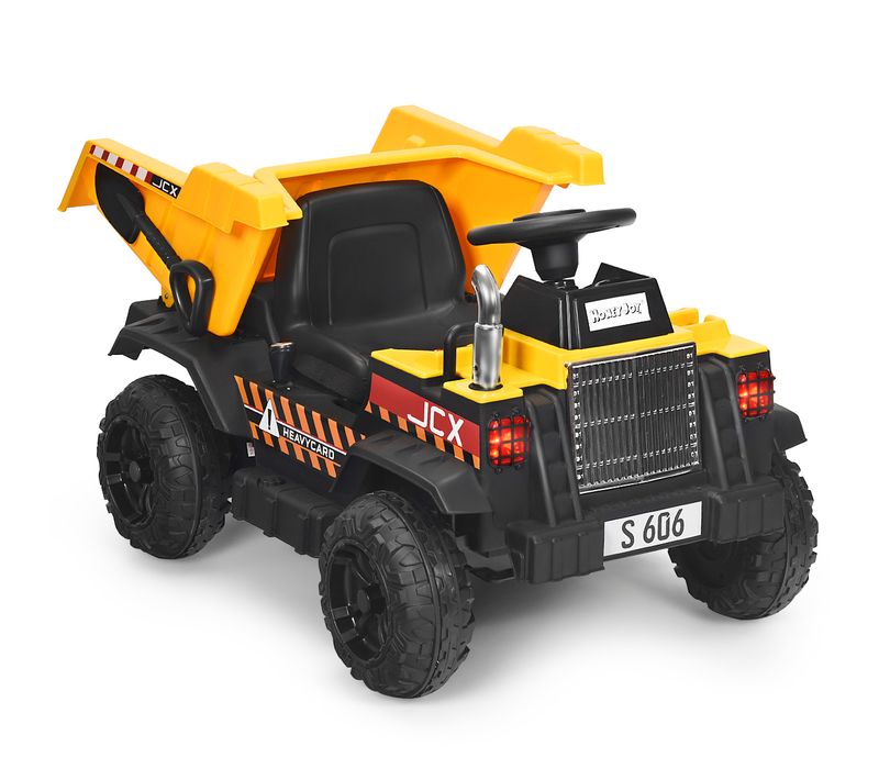 Voiture Electrique Camion Benne à Batterie 12v Pour Enfants Vitesse Max : 5 Km/h Télécommande