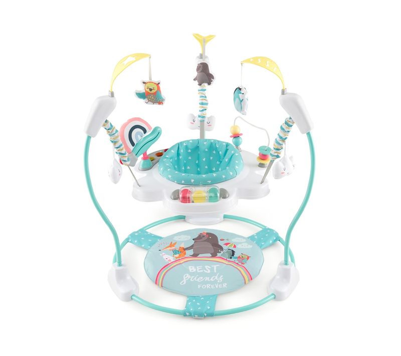 Aire D'éveil à Rebonds Bébé Avec 3 Hauteurs Réglables Trotteur Bébé Avec Musique Et Lumière