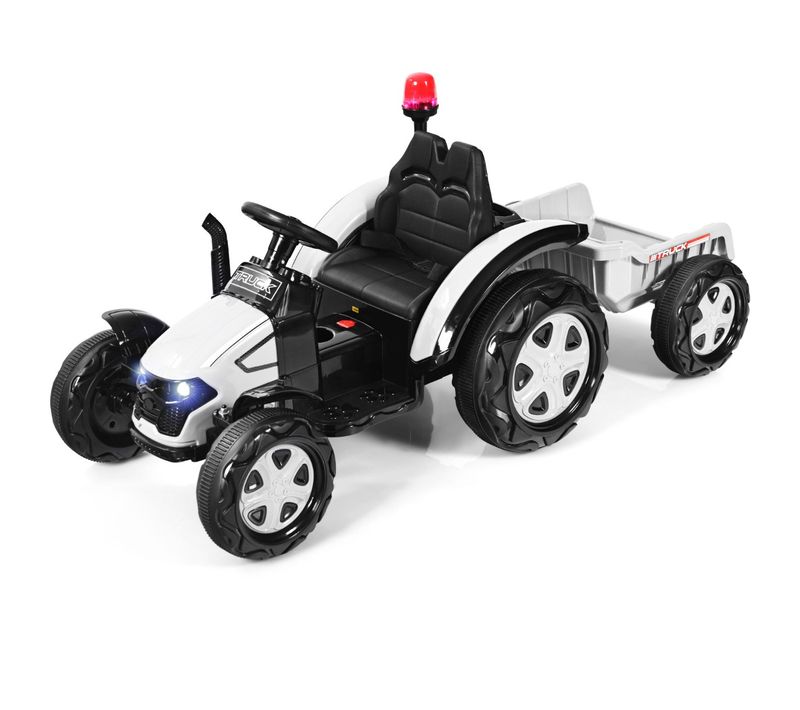 Tracteur Electrique Avec Télécommande 2.4g 12v 7ah Vitesse : 3-8 Km/h Mp3 Port USB Pour Enfants