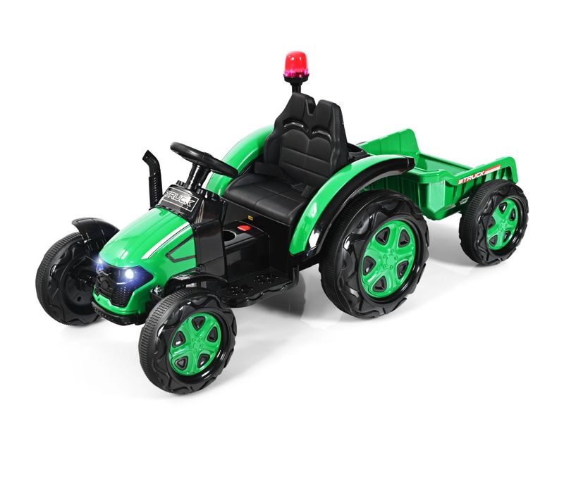 Tracteur Electrique Avec Télécommande 2.4g 12v 7ah Vitesse : 3-8 Km/h Mp3 Port USB Pour Enfants