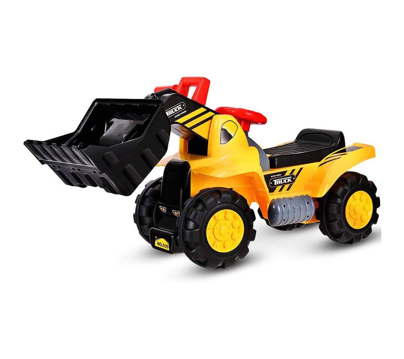 Tracteur Pour Enfant, Pelleteuse Manuelle Vocal De Quatre Pneus Pour Enfant Jouet