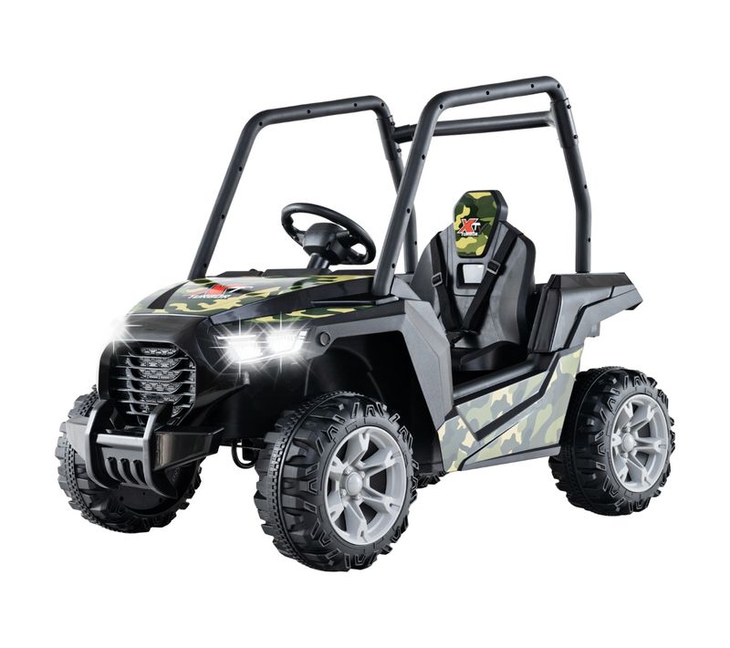 Véhicule Buggy 24 V Pour Enfants Télécommande 3 Vitesses 2 Suspensions à Ressort Noiretgris