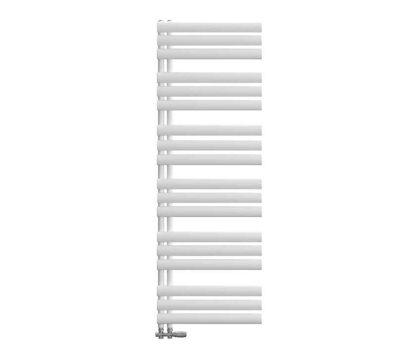 Sèche-serviette Eau Chaude Raccord Latéral Radiateur Sèche-serviettes Blanc 174x50cm 683w